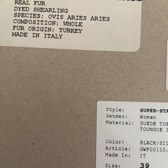 Golden Goose super star sabot shearling fur 39 - Picture 6 of 6